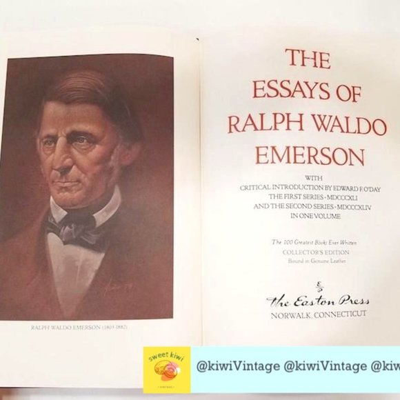 Easton Press 1979 Collectors Edition, The Essays Of Ralph Waldo Emerson - Picture 1 of 7